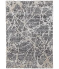 Feizy Mynka Casual Abstract, Gray/Ivory, 10' x 14' Area Rug