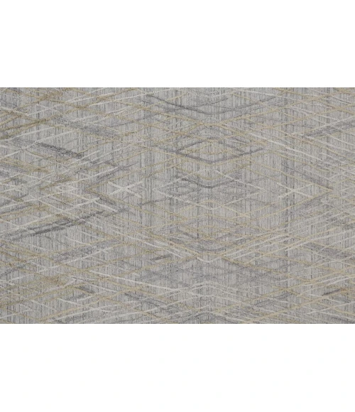 Feizy Elias Abstract Diamond Accent Rug, High/Low, Oyster Gray/Taos Taupe, 2ft x 3ft