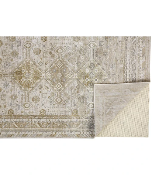 Feizy Aura Vintage Persian, Gold/Ivory, 9'-2" x 12' Area Rug
