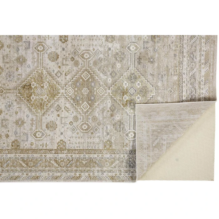 Feizy Aura Vintage Persian, Gold/Ivory, 9'-2" x 12' Area Rug