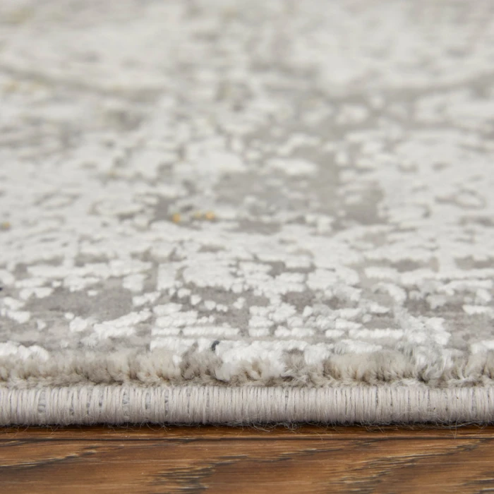 Feizy Cadiz Industrial Abstract, Ivory/Taupe/Gray, 12' x 18' Area Rug