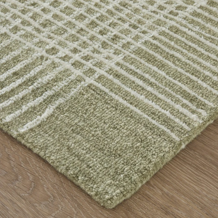 Feizy Winston Green/Ivory WNS8B04F 5ft. x 8ft. Rect. Rug