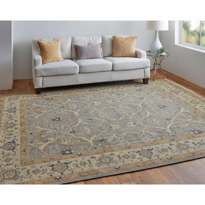 Feizy Corbitt Classic Oriental, Gray/Gold, 2'-6" x 12' Runner