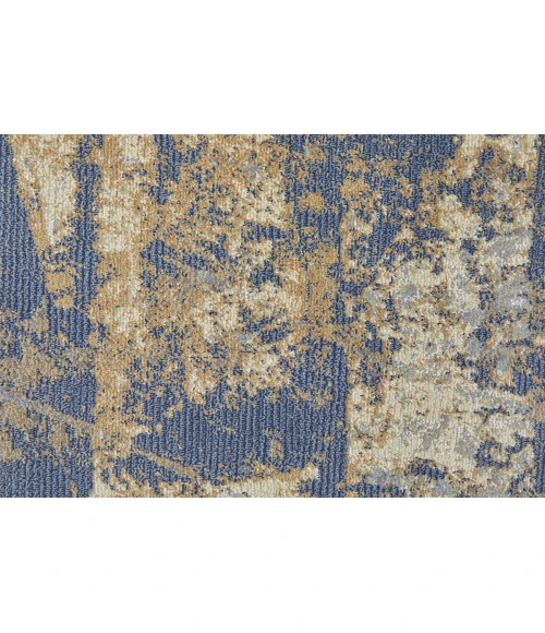 Feizy Clio Casual Abstract, Blue/Gray/Tan, 10' x 13'-2" Area Rug