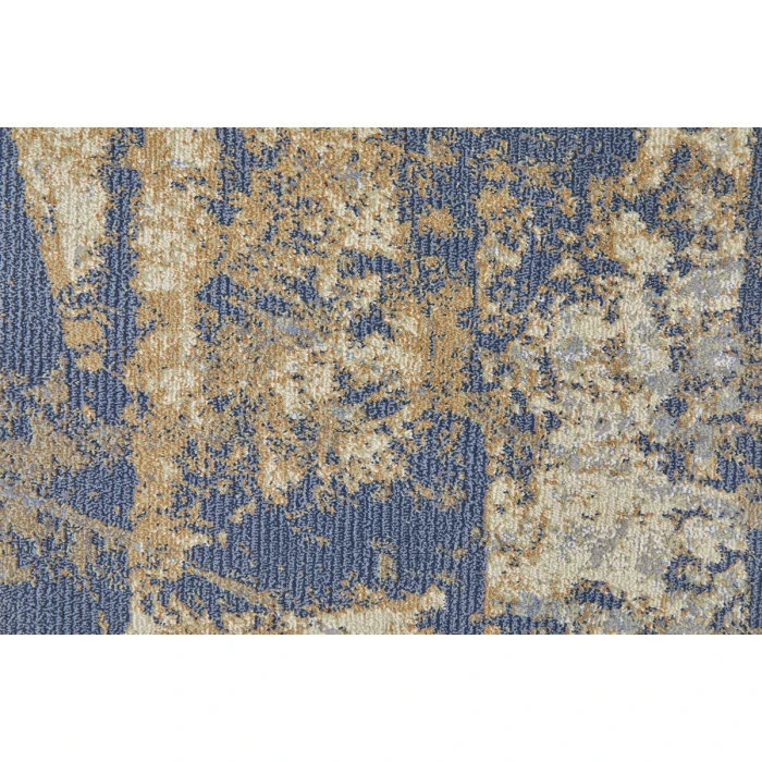 Feizy Clio Casual Abstract, Blue/Gray/Tan, 2' x 3' Accent Rug