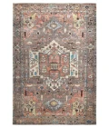 Feizy Percy Vintage Medallion, Pink Clay/Warm Gray, 7ft-10in x 9ft-10in Area Rug