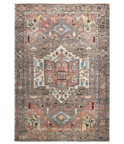 Feizy Percy 39AJF GRAY/MULTI Area Rug 7 ft. 10 in. X 9 ft. 10 in. Rectangle