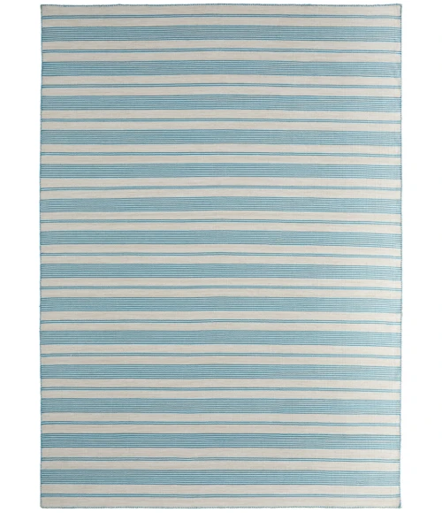Feizy Duprine Casual Stripes, Ivory/Blue, 8' x 11' Area Rug