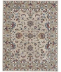 Feizy Rylan Tufted Persian Floral Rug, Stone Gray/Red/Blue, 9ft x 12ft Area Rug
