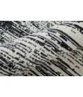 Feizy Coda Industrial Abstract, Black/White, 2' x 3' Accent Rug