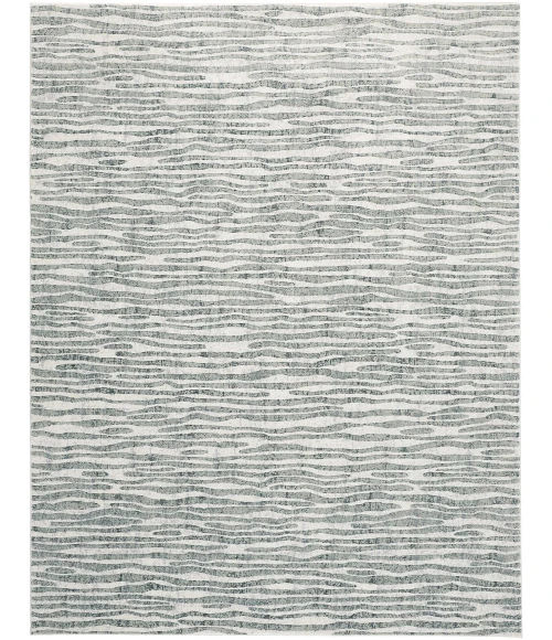 Feizy Atwell Contemporary Abstract Accent Rug, Gray/Iceberg Green, 3ft x 5ft