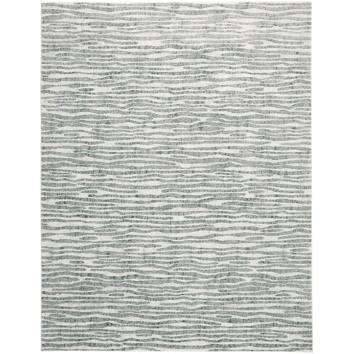 Feizy Atwell Contemporary Abstract Accent Rug, Gray/Iceberg Green, 3ft x 5ft