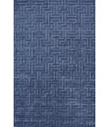 Feizy Gramercy Industrial Geometric, Blue, 5'-6" x 8'-6" Area Rug