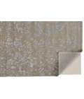Feizy Bella High/Low Floral Wool Rug, Latte/Silver Gray, 5ft x 8ft Area Rug