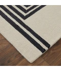 Feizy Maguire Industrial Abstract, Gray/Ivory/Black, 5' x 8' Area Rug