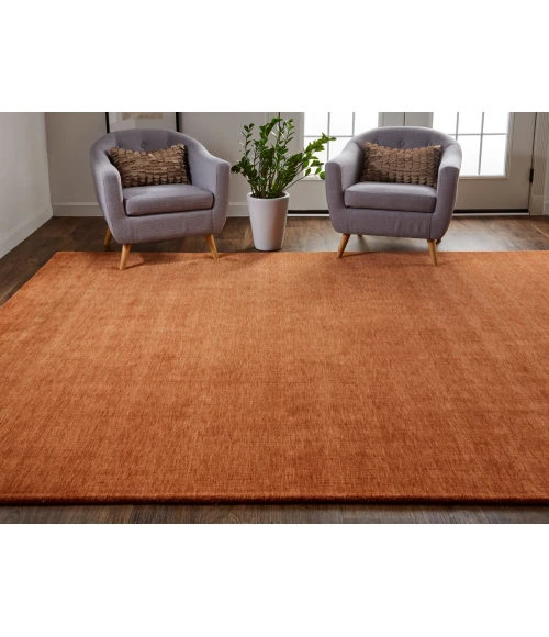 Feizy Luna ORANGE 5798049F 8 ft. X 11 ft. Rectangle Rug