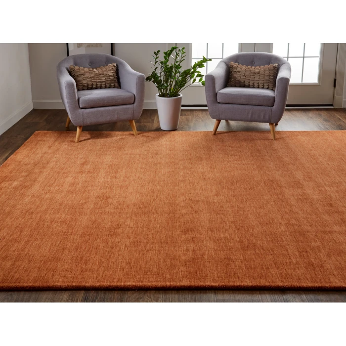 Feizy Luna ORANGE 5798049F 2 ft. 6 in. X 8 ft. Rectangle Rug
