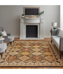 Feizy Wagner 8943F BLACK/MULTI Area Rug 8 ft. X 10 ft. Rectangle