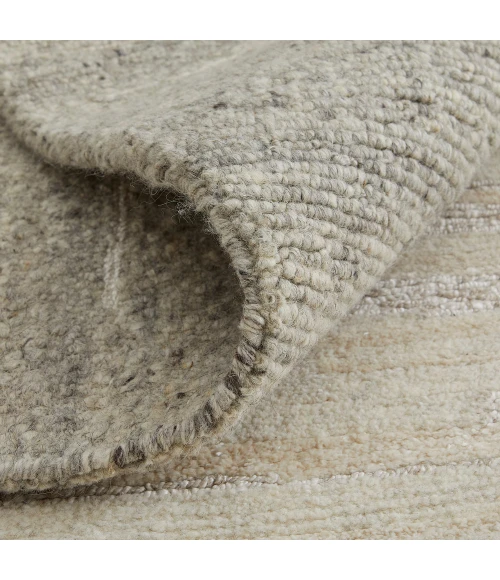 Feizy Navaro Casual Gradient & Ombre, Ivory/Tan, 9' x 9' Round Rug