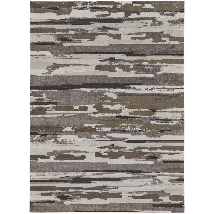 Feizy Vancouver Contemporary Streak/Painterly Rug, Brown/Ivory, 10' x 14' Area Rug