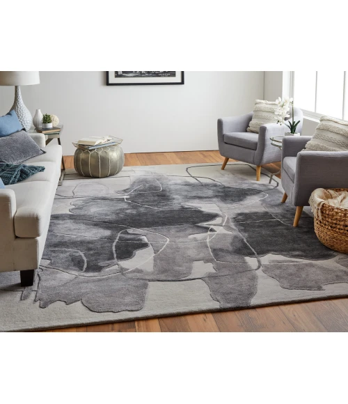 Feizy Anya GRAY/MULTI ANY8885F 9 ft. X 12 ft. Rectangle Rug