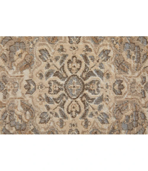 Feizy Celene Vintage Medallion, Tan/Brown/Ivory, 3'-9" x 5'-7" Accent Rug