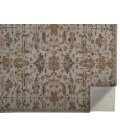 Feizy Fallon Rustic Farmhouse Rug, Ornamental, Gray/Golden, 5ft x 8ft Area Rug