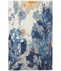 Feizy Dafney 8871F BLUE Area Rug 3 ft. 6 in. X 5 ft. 6 in. Rectangle