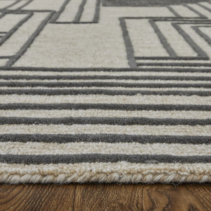 Feizy Gansett Tan/Brown T25T8011 8ft. x 10ft. Rect. Rug