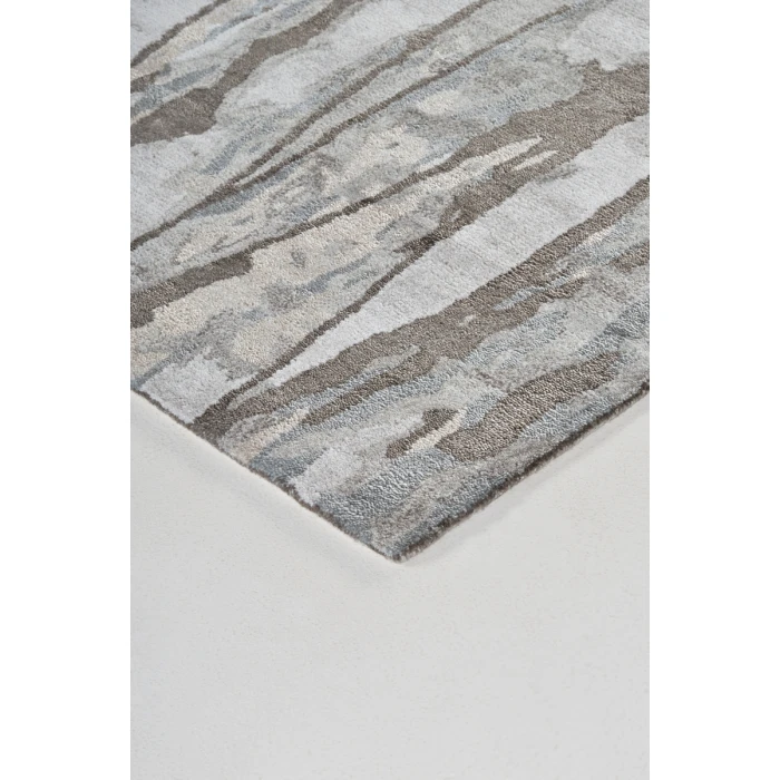 Feizy Dryden Industrial Abstract, Taupe/Ivory/Gray, 9'-6" x 13'-6" Area Rug