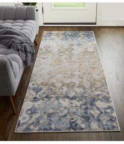 Feizy Laina 39G7F BLUE/BEIGE Area Rug 3 ft. X 10 ft. Runner