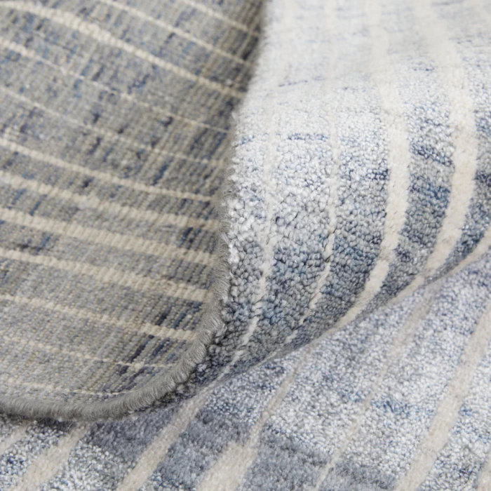 Feizy Eastfield Casual Abstract, Blue/Ivory/Gray, 2'-6" x 8' Runner