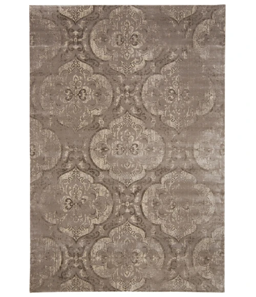 Feizy Fiona Bohemian & Eclectic Ikat, Taupe/Ivory/Brown, 9'-2" x 12'-2" Area Rug