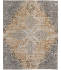 Feizy Celene 39L1F BEIGE/GRAY Area Rug 7 ft. 9 in. X 7 ft. 9 in. Round