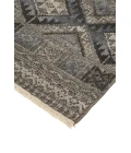 Feizy Payton Farmhouse Diamond, Gray/Ivory/Blue, 9'-6" x 13'-6" Area Rug
