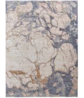 Feizy Laina Casual Abstract, Tan/Blue, 4' x 6' Area Rug