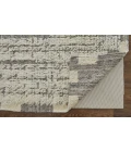 Feizy Ashby Casual Stripes, Ivory/Gray, 9' x 9' Round Rug