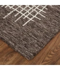 Feizy Maddox Modern Tufted Architectural Rug, Chocolate Brown, 3ft-6in x 5ft-6in