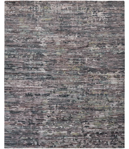 Feizy Conroe Luxe Abstract Hand-Knot Area Rug, Lilac/Blue/Gray, 8ft-6in x 11ft-6in
