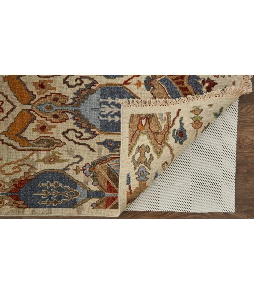 Feizy Leylan Bohemian & Eclectic Ikat, Tan/Ivory/Orange, 2'-6" x 12' Runner