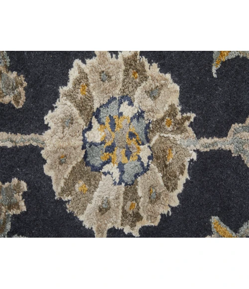 Feizy Prescott NAVY/GRAY PCT8940F 5 ft. X 8 ft. Rectangle Rug