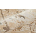 Feizy Celene Luxury & Glam Bordered, Tan/Ivory/Gray, 7'-9" x 7'-9" Round Rug