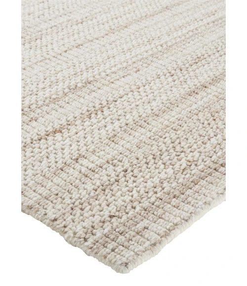 Feizy Keaton Handmade Striped Wool Rug, Neutral Tan/Beige, 2ft x 3ft Accent Rug