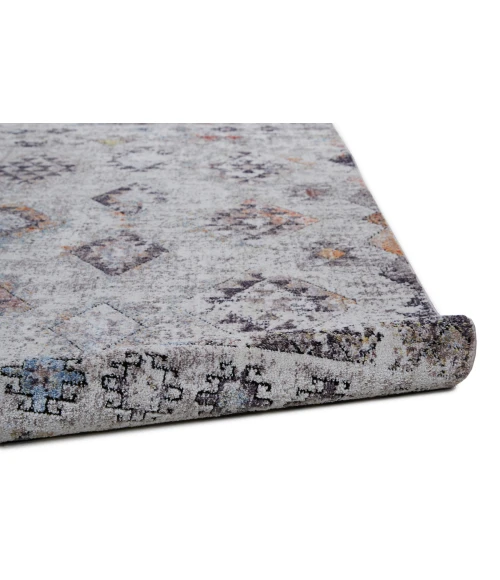 Feizy Armant Bohemian & Eclectic Moroccan, Gray/Taupe/Blue, 9'-5" x 12'-5" Area Rug
