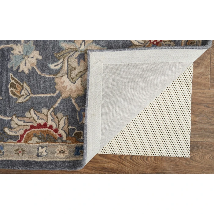Feizy Rylan Tufted Persian Floral Rug, Blue/Red/Ivory,  2ft x 3ft Area Rug
