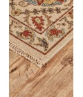 Feizy Amherst Classic Bordered, Tan/Gold/Red, 9'-6" x 13'-6" Area Rug