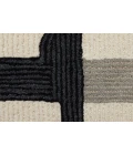 Feizy Maguire Industrial Abstract, Ivory/Gray/Black, 12' x 15' Area Rug