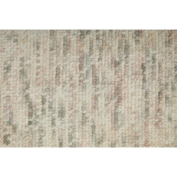 Feizy Branson Casual Solid, Ivory/Pink/Gray, 2' x 3' Accent Rug