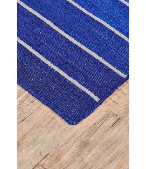 Feizy Santino Casual Stripes, Blue, 8' x 11' Area Rug