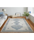 Feizy Camellia BLUE/IVORY CMA39K9F 4 ft. 3 in. X 6 ft. 3 in. Rectangle Rug